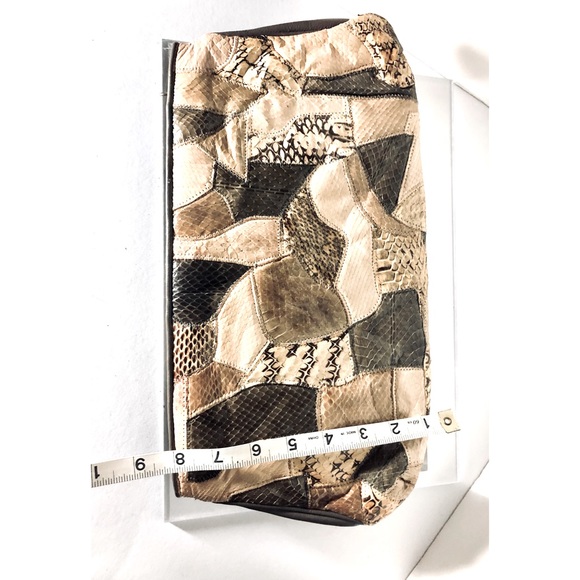 Vintage Python Patch Clutch - Picture 8 of 8